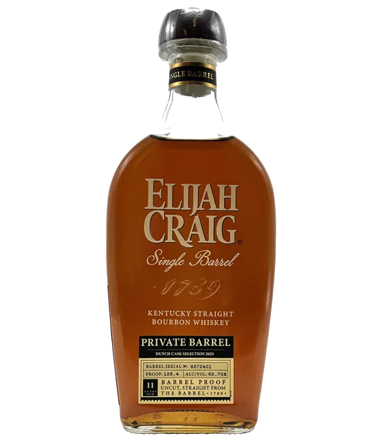 Elijah Craig Single Barrel Dutch Cask Selection 2025 #6572421, fles bij slijterij t Bockje in Bathmen