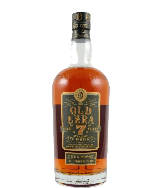 Old Ezra 7 Years Old Straight Rye Whisky Full Proof, fles bij slijterij t Bockje in Bathmen