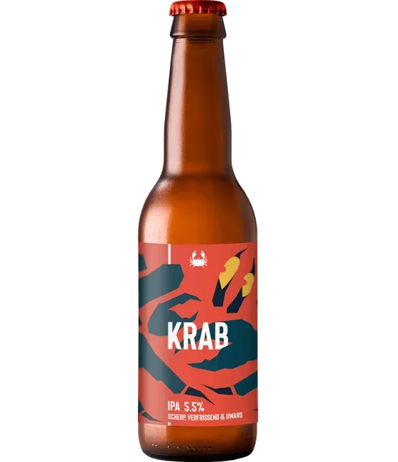 Scheldebrouwerij Krab, fles bij slijterij t Bockje in Bathmen