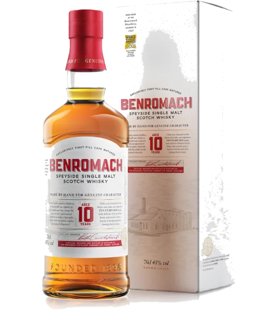 Benromach 10 Years Old, fles bij slijterij t Bockje in Bathmen