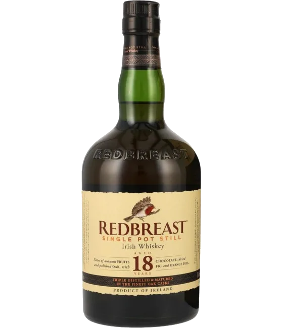 Redbreast 18 Years Old Irish Whiskey, fles bij slijterij t Bockje in Bathmen