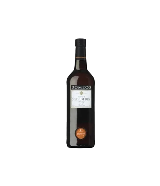 Domecq Medium Dry, fles bij slijterij t Bockje in Bathmen