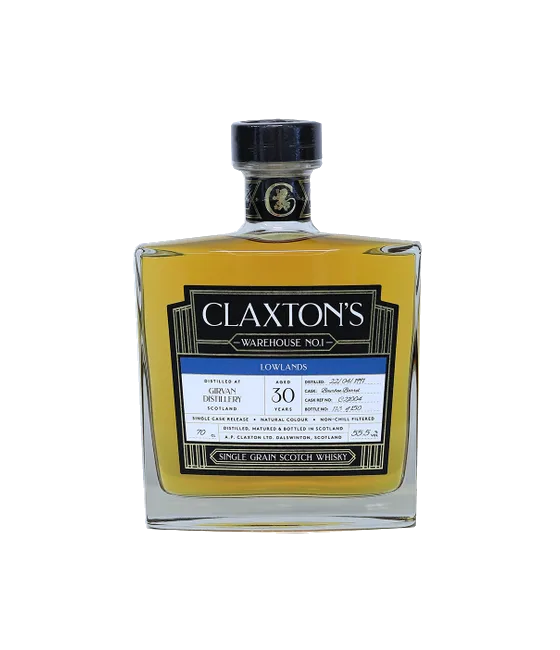 Claxton’s Single Cask Girvan 1991 – 30yo, fles bij slijterij t Bockje in Bathmen