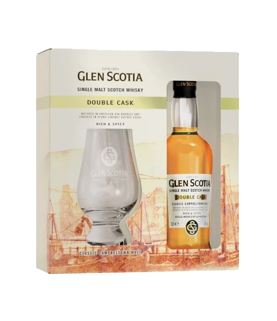 Glen Scotia Double Cask Cadeauset + glas, fles bij slijterij t Bockje in Bathmen