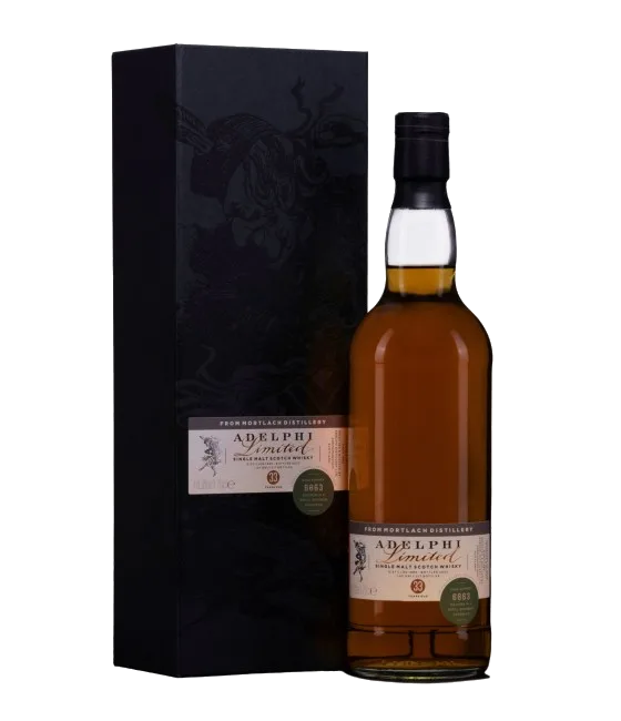 Adelphi Mortlach 1989 33 Years Old, fles bij slijterij t Bockje in Bathmen