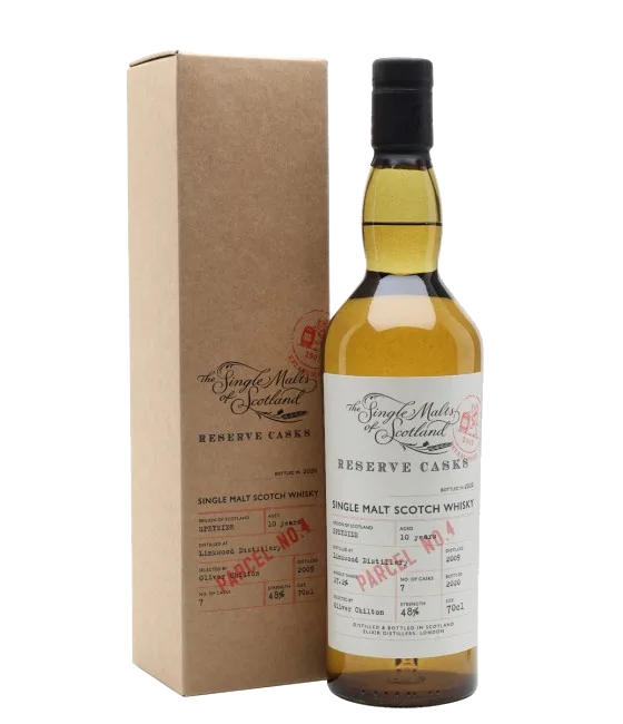 Single Malt Of Scotland 10 Years Old Reserve Cask #4, fles bij slijterij t Bockje in Bathmen