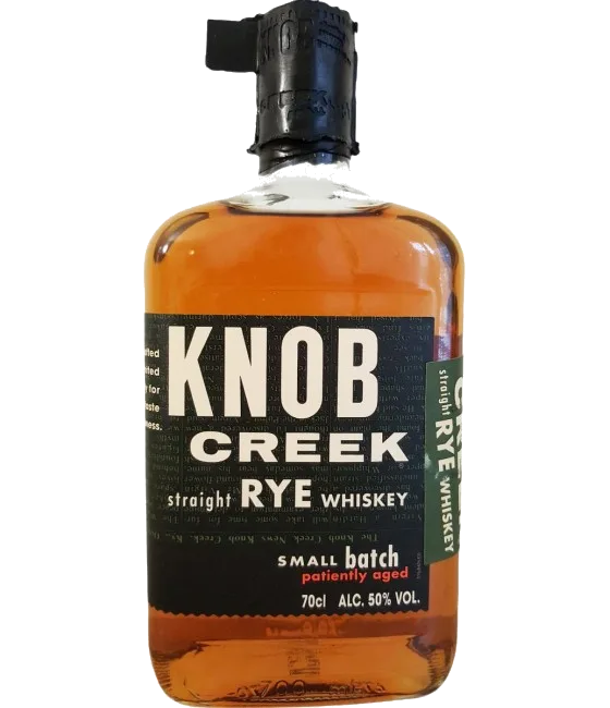 Knob Creek Straight Rye Whisky, fles bij slijterij t Bockje in Bathmen