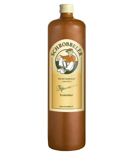 Schrobbelèr Kruidenlikeur 70 cl, fles bij slijterij t Bockje in Bathmen