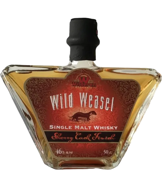 WILDEREN WILD WEASEL Sherry Cask #32, fles bij slijterij t Bockje in Bathmen
