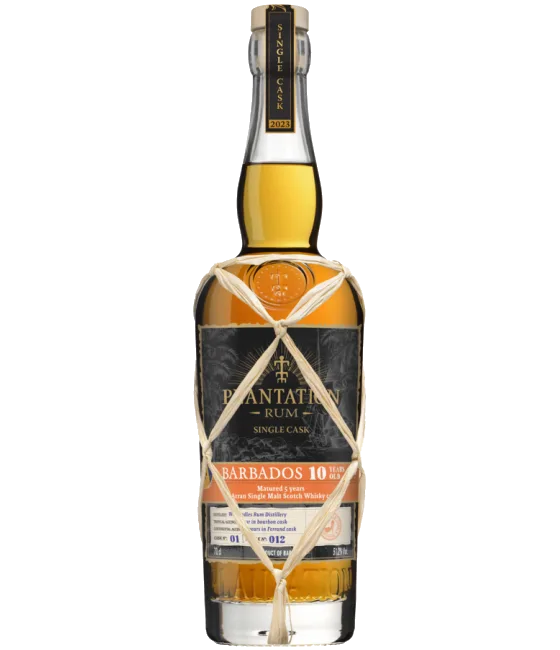 Plantation Barbados 10 Years Old Arran Cask Finish, fles bij slijterij t Bockje in Bathmen