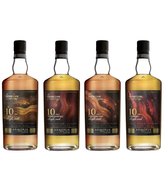 Armorik The Sherry Cask Quadrilogy – set, fles bij slijterij t Bockje in Bathmen