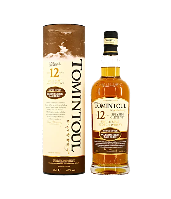 Tomintoul 12 Years Old Oloroso, fles bij slijterij t Bockje in Bathmen