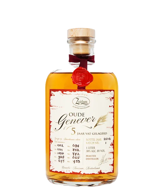 Zuidam Oude Genever 5 Jaar 100 cl, fles bij slijterij t Bockje in Bathmen