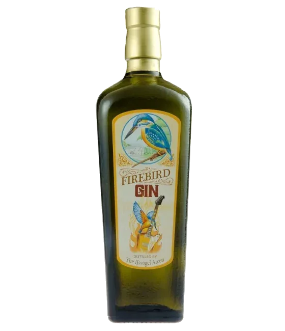 IJsvogel Firebird Gin, fles bij slijterij t Bockje in Bathmen