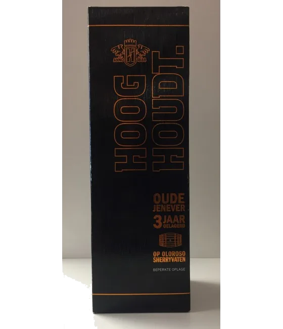 Hooghoudt oude jenever 3 jaar gelagerd, fles bij slijterij t Bockje in Bathmen