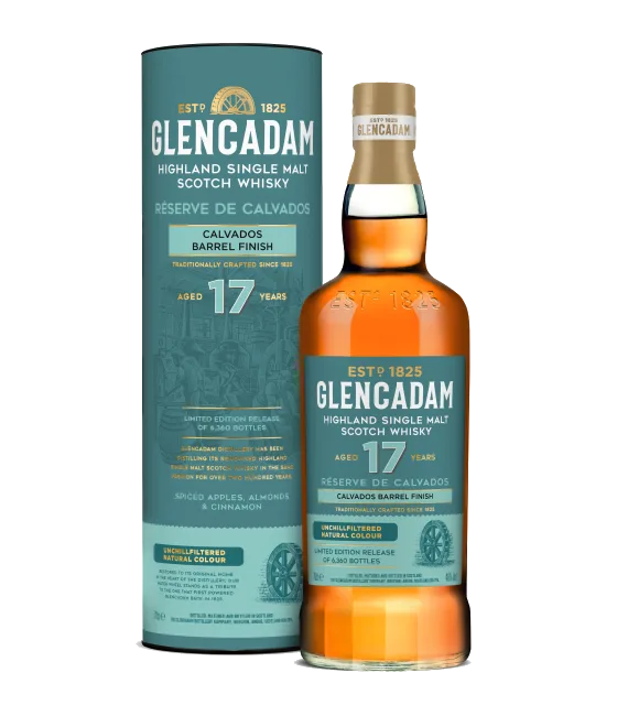 Glencadam 17Y Calvados Cask Finish, fles bij slijterij t Bockje in Bathmen