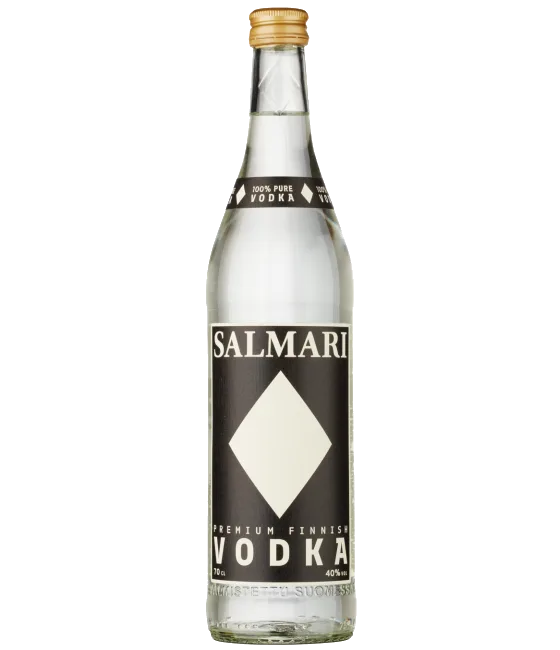 Salmari Vodka, fles bij slijterij t Bockje in Bathmen