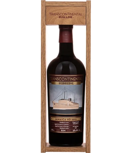 Transcontinental Rum Jamaica HD 2012, fles bij slijterij t Bockje in Bathmen