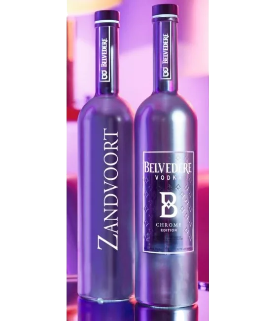 Belvedere Pure Chrome Zandvoort Luminous, fles bij slijterij t Bockje in Bathmen
