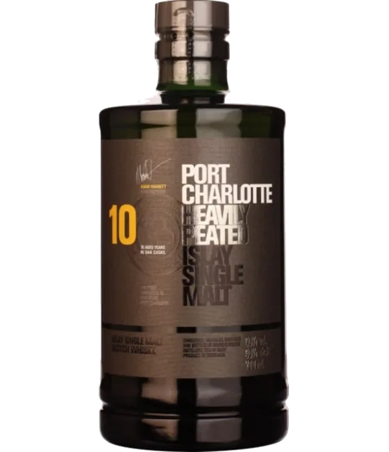 Bruichladdich Port Charlotte 10 Years Old Heavily Peated New, fles bij slijterij t Bockje in Bathmen