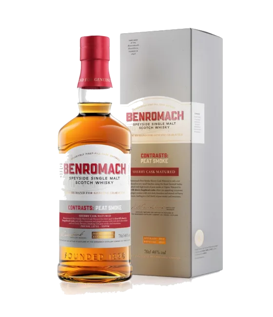 Benromach Contrast Peat Smoke, fles bij slijterij t Bockje in Bathmen