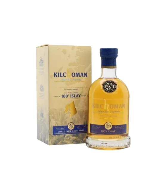 Kilchoman 100% Islay 12th Edition 2022, fles bij slijterij t Bockje in Bathmen