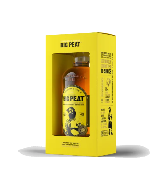 Big Peat 15th Anniversary Red Wine Cask Finish, fles bij slijterij t Bockje in Bathmen
