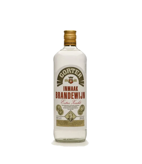 Gorter Inmaakbrandewijn, fles bij slijterij t Bockje in Bathmen