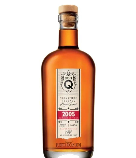 Don Q Signature Release Single Barrel 2005, fles bij slijterij t Bockje in Bathmen
