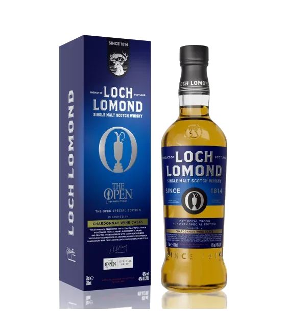 Loch Lomond The Open 2024 Chardonnay Cask, fles bij slijterij t Bockje in Bathmen