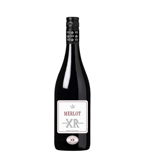 Xavier Roger Merlot 13,5%, fles bij slijterij t Bockje in Bathmen