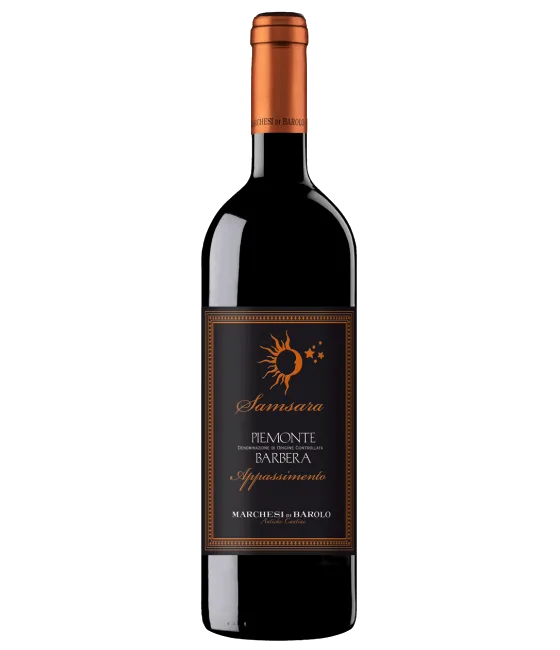 Samsara Piemonte Barbera Appassimento, fles bij slijterij t Bockje in Bathmen