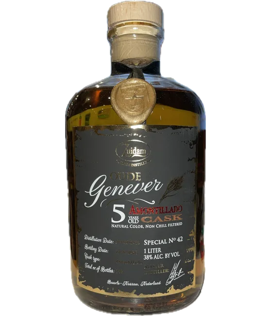 Zuidam Oude Genever 5YO Amontillado, fles bij slijterij t Bockje in Bathmen