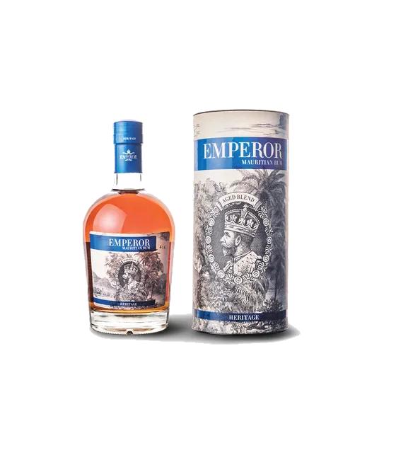 Rum Emperor Heritage (Mauritius), fles bij slijterij t Bockje in Bathmen