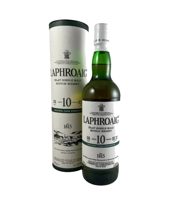 Laphroaig 10 Years Old Cask Strength Batch 16, fles bij slijterij t Bockje in Bathmen