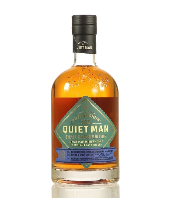 The Quiet Man 12 Years Old Small Batch Edition Bordeaux Cask Finish, fles bij slijterij t Bockje in Bathmen