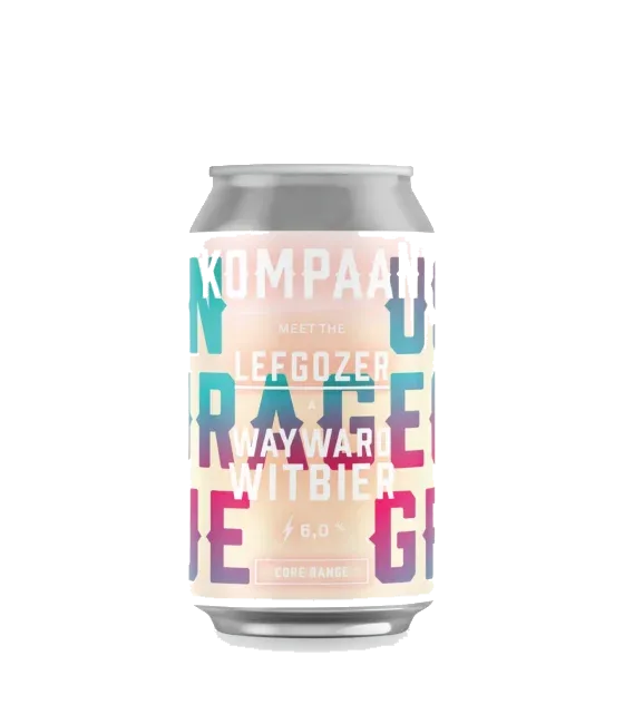 Kompaan Lefgozer Witbier, fles bij slijterij t Bockje in Bathmen