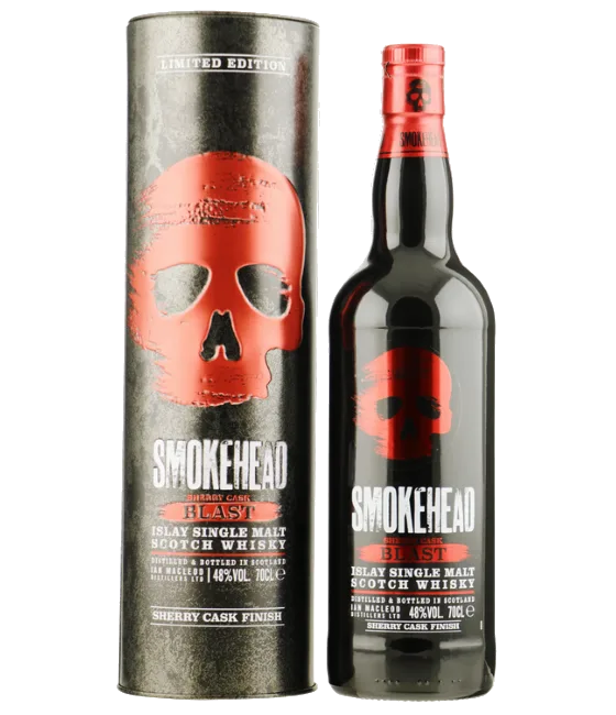 Smokehead Sherry Cask Blast, fles bij slijterij t Bockje in Bathmen