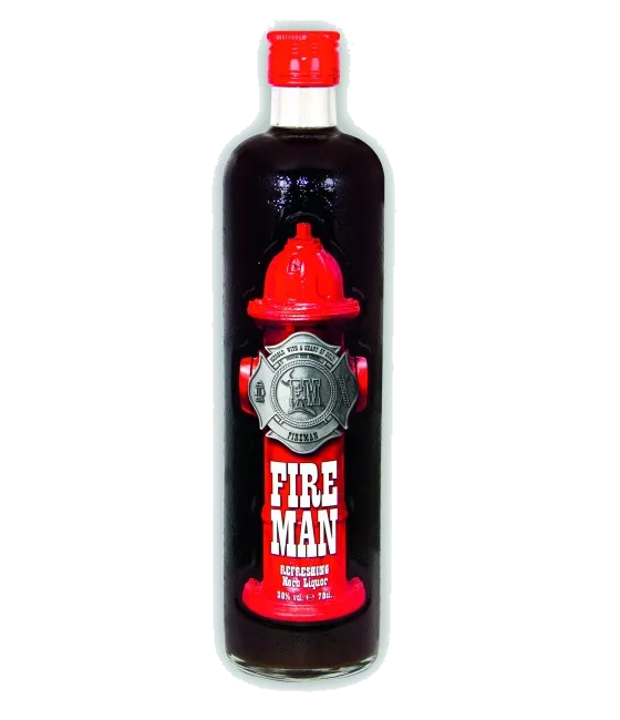 Fireman, fles bij slijterij t Bockje in Bathmen