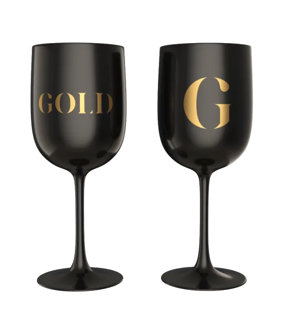 Gold Dry Glas Op Voet, fles bij slijterij t Bockje in Bathmen