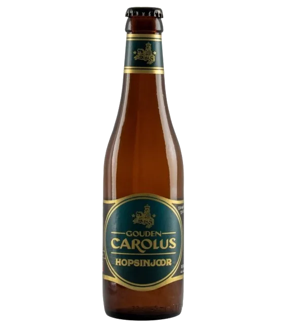 Gouden Carolus Hopsinjoor, fles bij slijterij t Bockje in Bathmen