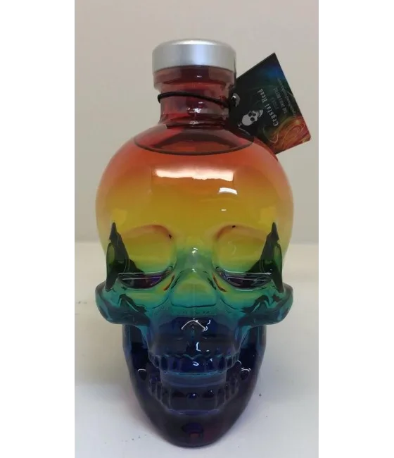 Crystal Head Vodka Rainbow Edition, fles bij slijterij t Bockje in Bathmen