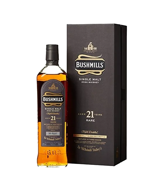 Bushmills 21 Years Old, fles bij slijterij t Bockje in Bathmen