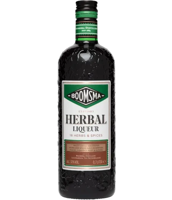 Boomsma Herbal Liqueur, fles bij slijterij t Bockje in Bathmen