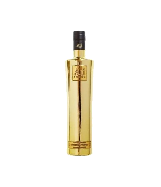 Au Premium Vodka, fles bij slijterij t Bockje in Bathmen