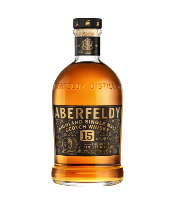 Aberfeldy 15 Years Old Cadillac Wine Finish, fles bij slijterij t Bockje in Bathmen