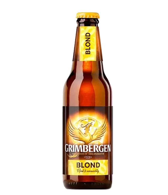 Grimbergen Blond, fles bij slijterij t Bockje in Bathmen