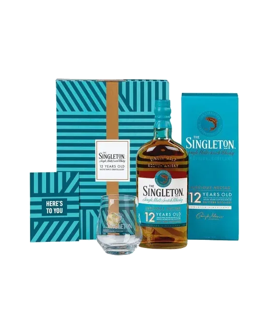 Singleton 12 Years Old Geschenkverpakking met Glas, fles bij slijterij t Bockje in Bathmen