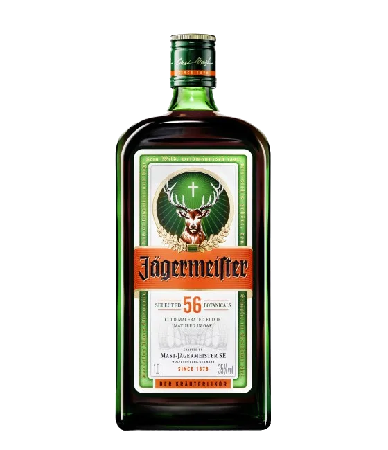 Jägermeister, fles bij slijterij t Bockje in Bathmen