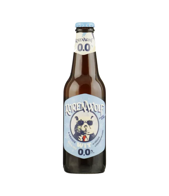 Gulpener Korenwolf Wit 0.0, fles bij slijterij t Bockje in Bathmen